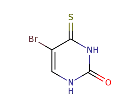 Molecular Structure of 72812-45-4 (5-Bromo-4-thioxo-3,4-dihydro-1H-pyrimidin-2-one)