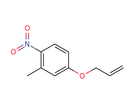 Molecular Structure of 120106-18-5 (Benzene, 2-methyl-1-nitro-4-(2-propenyloxy)-)