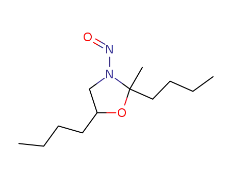 Molecular Structure of 92447-10-4 (Oxazolidine, 2,5-dibutyl-2-methyl-3-nitroso-)