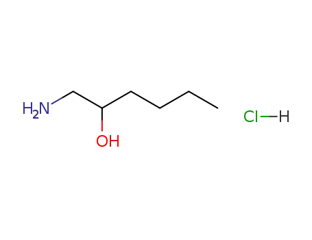 Molecular Structure of 92447-04-6 (2-Hexanol, 1-amino-, hydrochloride)