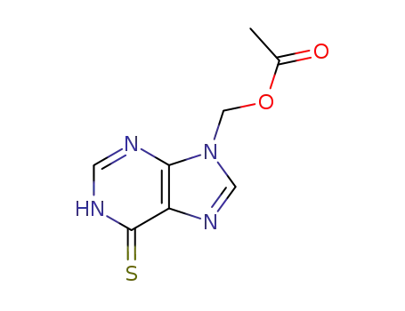 Molecular Structure of 114208-88-7 (6H-Purine-6-thione, 9-[(acetyloxy)methyl]-1,9-dihydro-)