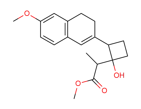 2-[1-Hydroxy-2-(6-methoxy-3,4-dihydro-naphthalen-2-yl)-cyclobutyl]-propionic acid methyl ester