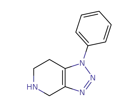 Molecular Structure of 98175-84-9 (1H-1,2,3-Triazolo[4,5-c]pyridine, 4,5,6,7-tetrahydro-1-phenyl-)