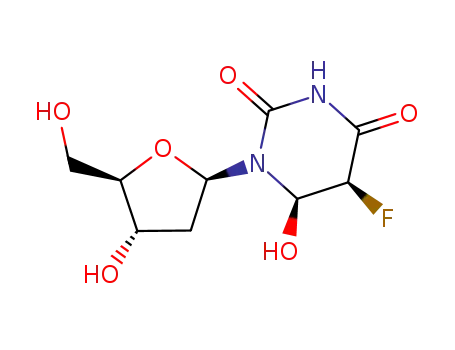(5S,6R)-5-Fluoro-6-hydroxy-1-((2R,4S,5R)-4-hydroxy-5-hydroxymethyl-tetrahydro-furan-2-yl)-dihydro-pyrimidine-2,4-dione