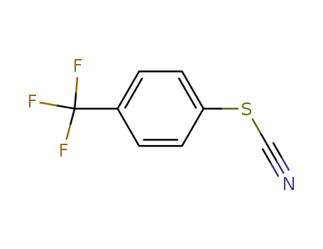 Molecular Structure of 90348-21-3 (Thiocyanic acid, 4-(trifluoromethyl)phenyl ester)