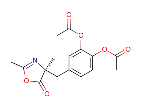 (S)-4-(3,4-diacetoxy-benzyl)-2,4-dimethyl-4H-oxazol-5-one