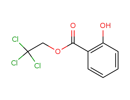 Molecular Structure of 56529-85-2 (Benzoic acid, 2-hydroxy-, 2,2,2-trichloroethyl ester)