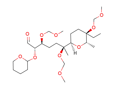 (2R,3S,6S)-6-<(2R,5R,6S)-5-ethyl-5-methoxymethoxy-6-methyltetrahydropyran-2-yl>-3,6-bismethoxymethoxy-2-(tetrahydropyran-2-yloxy)heptanal