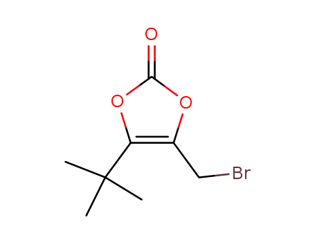 Molecular Structure of 86005-12-1 (1,3-Dioxol-2-one, 4-(bromomethyl)-5-(1,1-dimethylethyl)-)