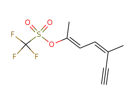 (E)-1,4-Dimethyl-1,3-hexadien-5-in-1-yl-triflat