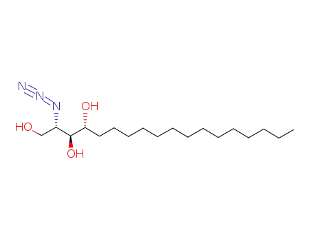 Molecular Structure of 117168-59-9 ((2S,3S,4R)-2-Azido-1,3,4-octadecanetriol)