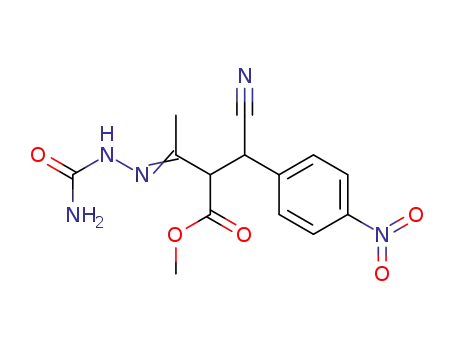 Methyl 2-(α-cyano-4-nitrobenzyl)acetoacetate aminocarbonylhydrazone