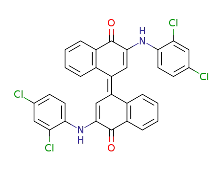 3,3'-Bis-(2,4-dichloranilino)-4,4'-dioxo-1,1',4,4'-tetrahydro-1,1'-binaphthyliden