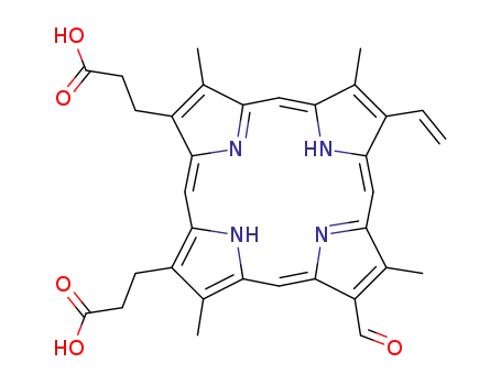 3-[(5Z,10Z,14Z,19Z)-18-(2-Carboxy-ethyl)-7-formyl-3,8,13,17-tetramethyl-12-vinyl-porphyrin-2-yl]-propionic acid