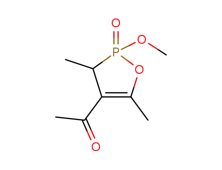 3,5-dimethyl-2-methoxy-2-oxo-4-acetyl-1,2-oxaphosphol-4-ene