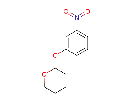 Molecular Structure of 28659-20-3 (2H-Pyran, tetrahydro-2-(3-nitrophenoxy)-)