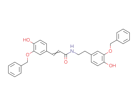 N-(4-benzyloxy-3-methoxyphenethyl)-4-benzyloxy-3-methoxycinnamide