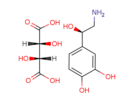 Molecular Structure of 51-40-1 (L-NORADRENALINE BITARTRATE)
