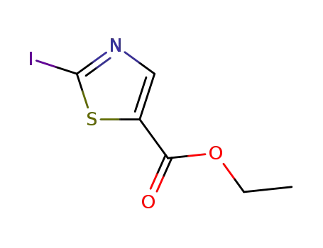 Molecular Structure of 83553-48-4 (5-Thiazolecarboxylic acid, 2-iodo-, ethyl ester)