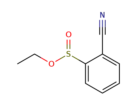 2-Cyano-benzenesulfinic acid ethyl ester