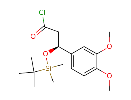(S)-3-(tert-Butyl-dimethyl-silanyloxy)-3-(3,4-dimethoxy-phenyl)-propionyl chloride