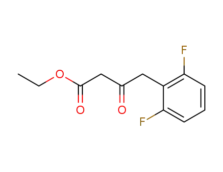 Molecular Structure of 221121-46-6 (Benzenebutanoic acid, 2,6-difluoro-b-oxo-, ethyl ester)