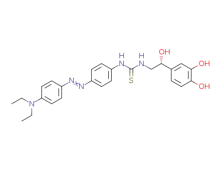 1-[4-(4-Diethylamino-phenylazo)-phenyl]-3-[(R)-2-(3,4-dihydroxy-phenyl)-2-hydroxy-ethyl]-thiourea