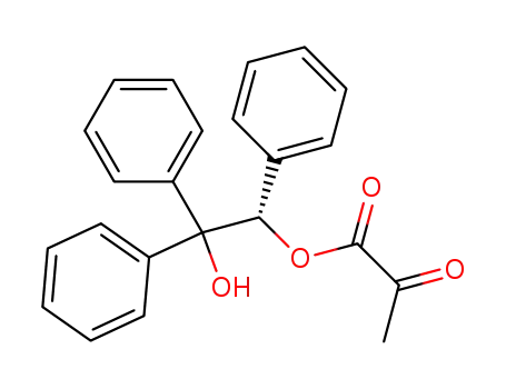 2-Oxo-propionic acid (S)-2-hydroxy-1,2,2-triphenyl-ethyl ester