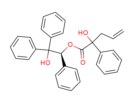 2-Hydroxy-2-phenyl-pent-4-enoic acid (S)-2-hydroxy-1,2,2-triphenyl-ethyl ester