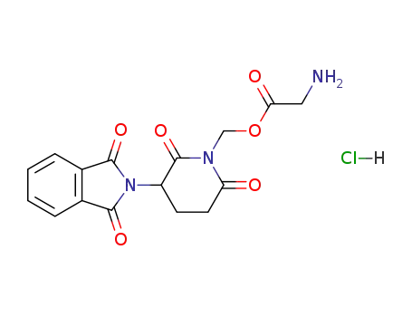 2-aminoacetic acid-[3-(1,3-dihydro-1,3-dioxo-2H-isoindol-2-yl)-2,6-dioxo-piperidin-1-yl]methyl ester hydrochloride