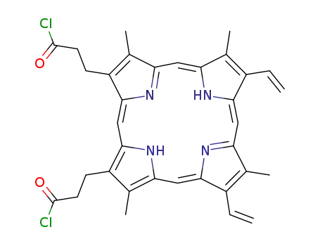3,7,12,17-tetramethyl-8,13-divinyl-2,18-porphinedipropoyl chloride