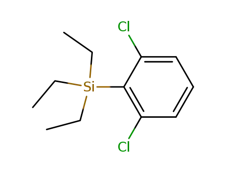 Molecular Structure of 650598-44-0 (Silane, (2,6-dichlorophenyl)triethyl-)