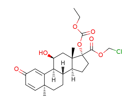 chloromethyl 17α-ethoxycarbonyloxy-11β-hydroxy-5α-methyl-2-oxo-19-norandrosta-1(10),3-diene-17β-carboxylate