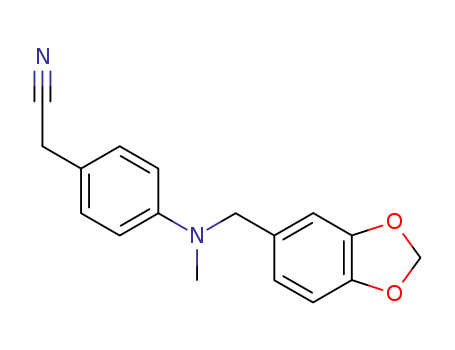 N-piperonyl-N-methyl-4-aminophenylacetonitrile