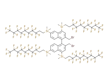 (R)-4,4',6,6'-tetra[(1H,1H,2H,2H-heptadecafluorodecyl)(dimethyl)silyl]-2,2'-bis(bromomethyl)-1,1'-binaphthyl