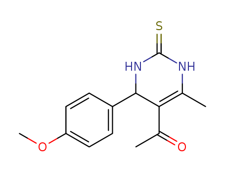 Ethanone,
1-[1,2,3,4-tetrahydro-4-(4-methoxyphenyl)-6-methyl-2-thioxo-5-pyrimidin
yl]-
