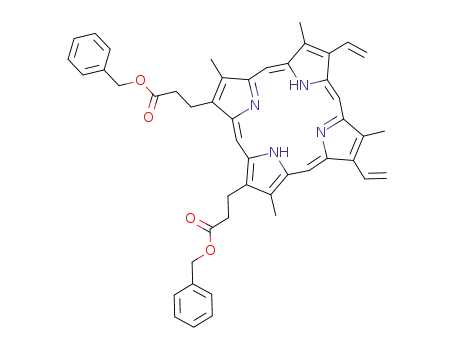3-[(5Z,10Z,14Z,19Z)-18-(2-Benzyloxycarbonyl-ethyl)-3,8,13,17-tetramethyl-7,12-divinyl-porphyrin-2-yl]-propionic acid benzyl ester