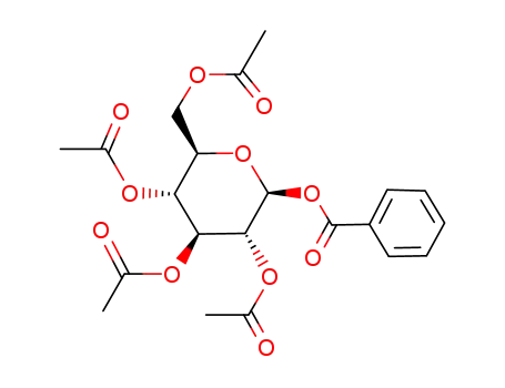 O2,O3,O4,O6-Tetraacetyl-O1-benzoyl-β-D-glucopyranose