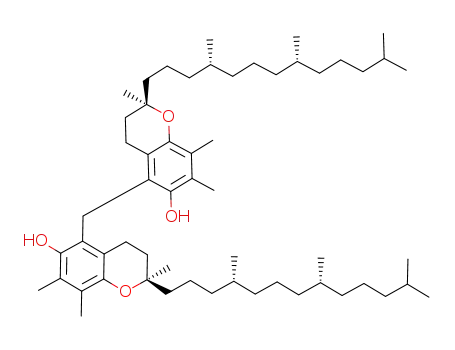Molecular Structure of 849198-82-9 (2H-1-Benzopyran-6-ol,
5,5'-methylenebis[3,4-dihydro-2,7,8-trimethyl-2-[(4R,8R)-4,8,12-trimeth
yltridecyl]-, (2R,2'R)-)