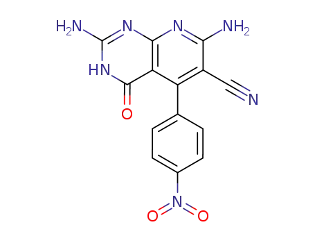 2,7-diamino-3,4-dihydro-4-oxo-5-(4-nitrophenyl)pyrido[2,3-d]pyrimidine-6-carbonitrile