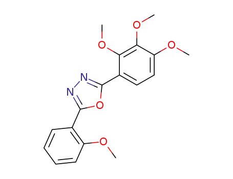 2-(2-methoxy-phenyl)-5-(2,3,4-trimethoxy-phenyl)-[1,3,4]oxadiazole