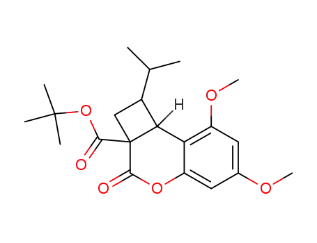 tert-butyl 1,8b-dihydro-6,8-dimethoxy-1-(1-methylethyl)-3-oxo-2H-benzo[b]cyclobuta[d]pyran-2a(3H)-carboxylate
