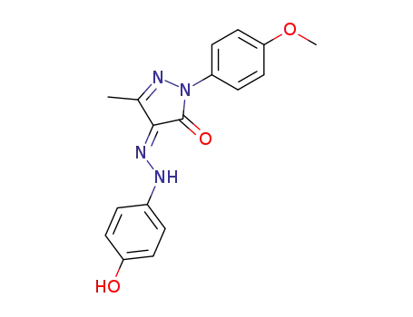 4-[(4-hydroxy-phenyl)-hydrazono]-2-(4-methoxy-phenyl)-5-methyl-2,4-dihydro-pyrazol-3-one