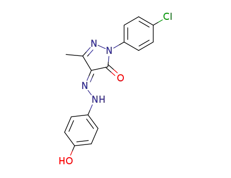 2-(4-chloro-phenyl)-4-[(4-hydroxy-phenyl)-hydrazono]-5-methyl-2,4-dihydro-pyrazol-3-one