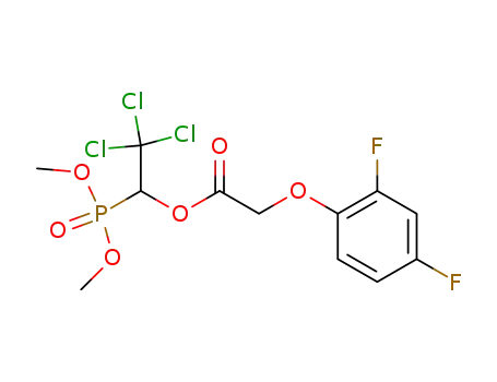 O,O-dimethyl 1-(2,4-difluorophenoxyacetoxy)trichloromethylmethylphosphonate