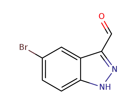 Molecular Structure of 201227-38-5 (5-BROMO-1H-INDAZOLE-3-CARBALDEHYDE)