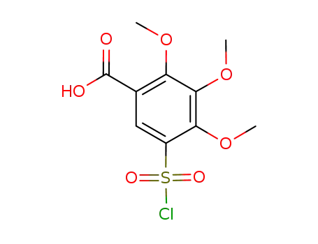 Molecular Structure of 926251-22-1 (5-(CHLOROSULFONYL)-2,3,4-TRIMETHOXYBENZOIC ACID)