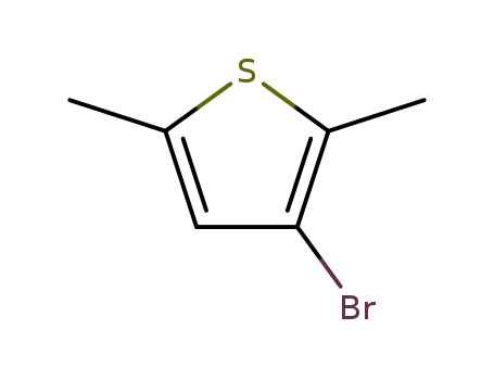 Molecular Structure of 31819-37-1 (Thiophene, 3-bromo-2,5-dimethyl-)