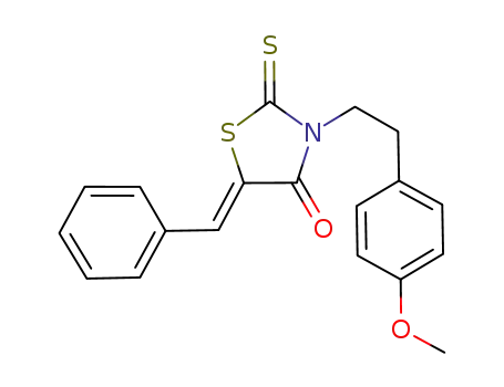 (Z)-5-benzylidene-3-[2-(4-methoxyphenyl)ethyl]-2-thioxo-thiazolidin-4-one