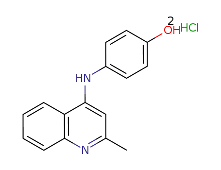 4-(2-methylquinolin-4-ylamino)phenol dihydrochloride